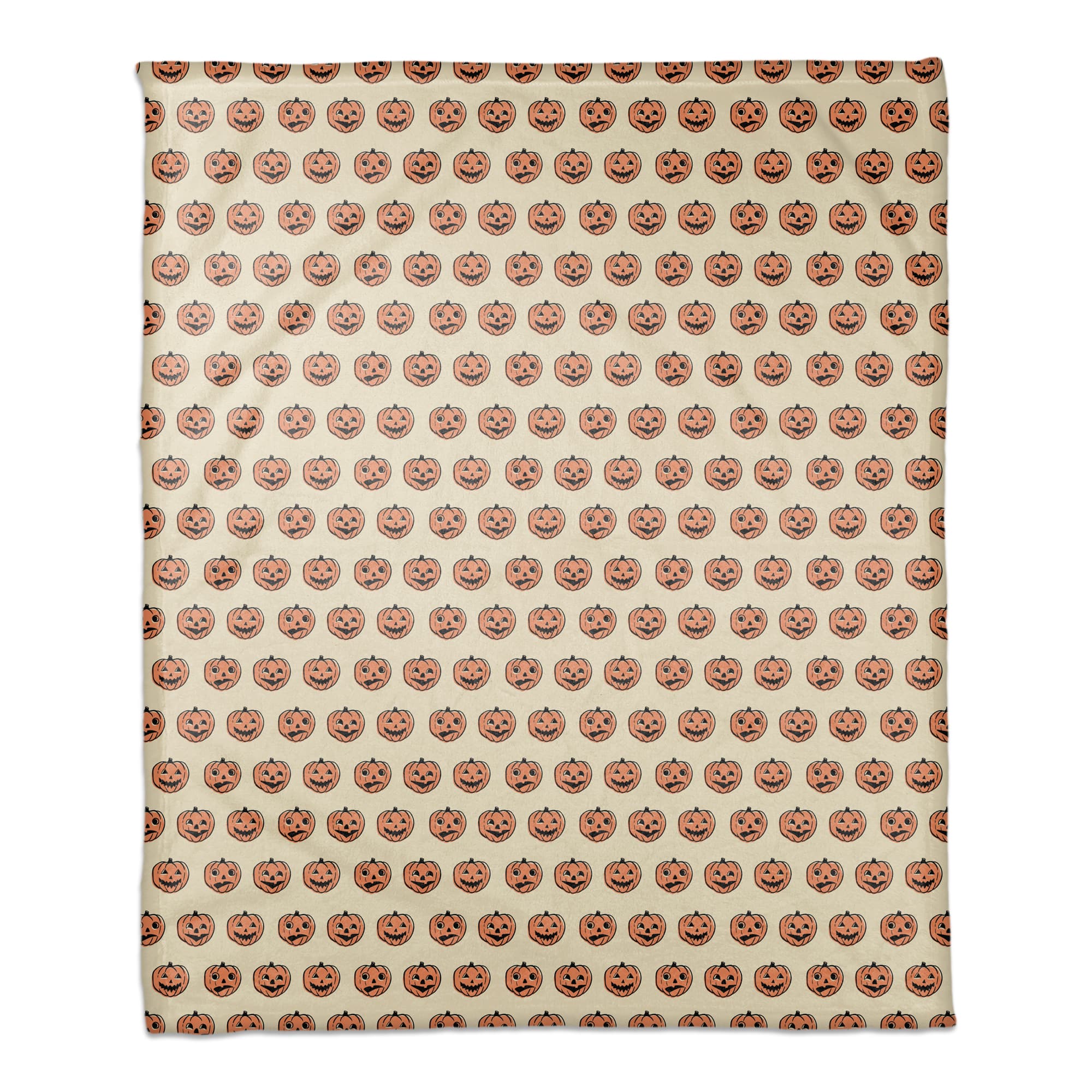 Trick or Treat Pumpkins Fleece Throw